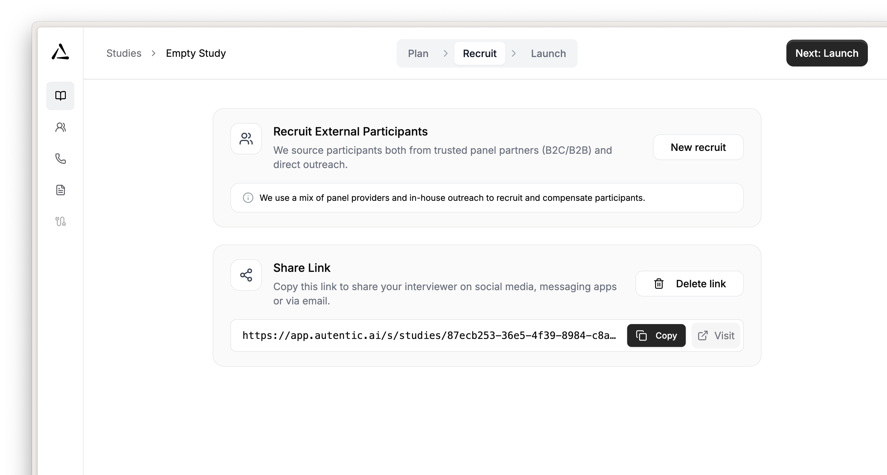 Recruit the right participants